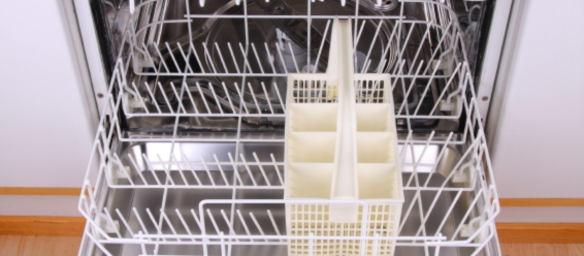 Open empty dishwasher